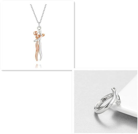 Collar Abrazo de Amor - Joyería Unisex para Parejas - Image 21