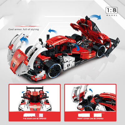 Auto de Carreras 963 Modelo Armable - Bloques de Construcción Alta Dificultad - Image 8