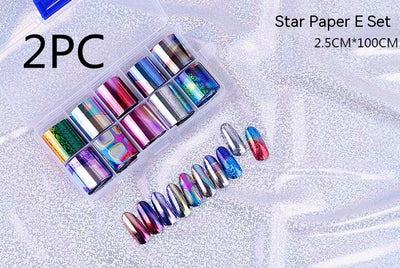 Set de 12 Láminas de Transferencia para Uñas Artísticas - Image 21