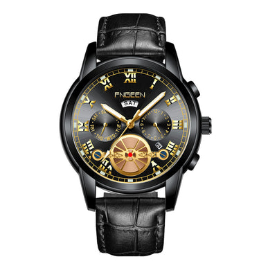 Reloj Multifunción Tourbillon Acero Inoxidable con Banda de Acero - Image 16