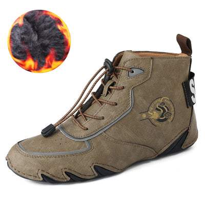 Botas Dr Martens Altas para Hombre Talla Grande - Cuero con Forro Térmico - Image 9