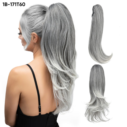 Peluca Corta Estilo Europeo Americana con Cola de Caballo para Mujer - Image 7