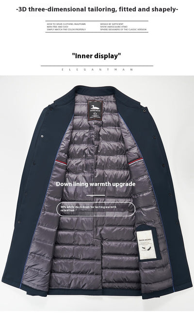 Abrigo Acolchado de Algodón para Hombre con Forro Polar Resistente al Viento - Image 10