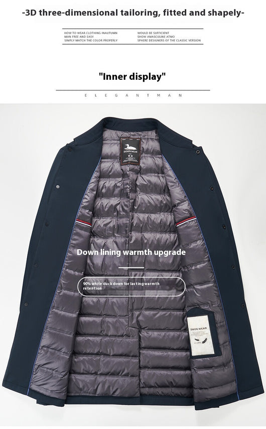 Abrigo Acolchado de Algodón para Hombre con Forro Polar Resistente al Viento - Image 10