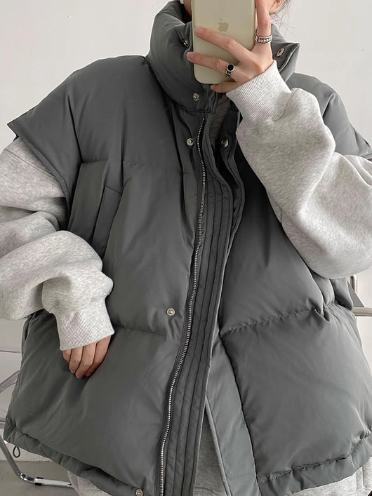 Chaqueta Casual Acolchada con Cuello Alto - Abrigo Térmico para Invierno - Image 26
