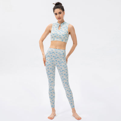 Chaleco Deportivo Vintage Yoga Cuello Alto con Botones - Image 23