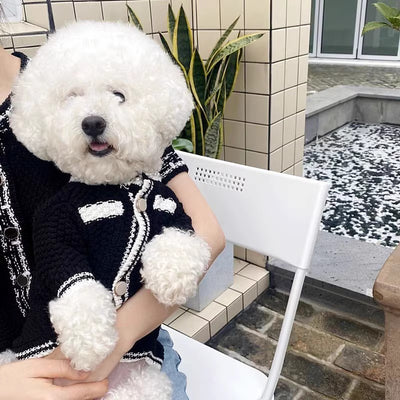 Cardigan Tejido a Rayas para Perros - Abrigo Cómodo y Elegante - Image 9