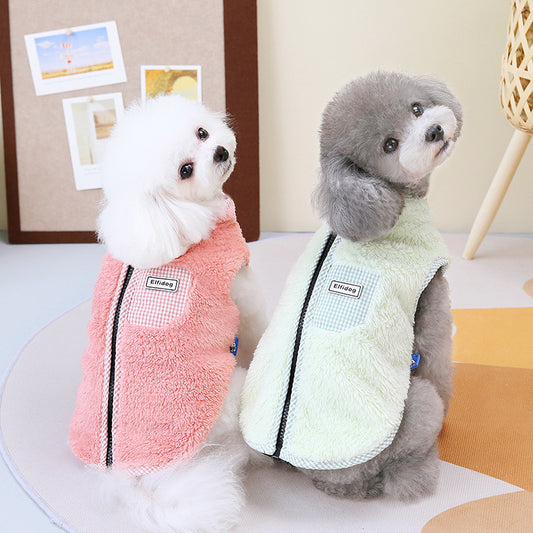 Chaleco Térmico Cuadrillé para Mascotas