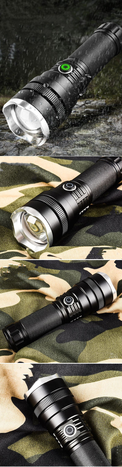 Linterna LED Recargable de Largo Alcance en Aluminio - Image 7