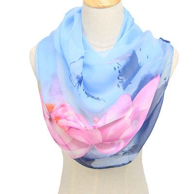 Pañuelo Ligero Protector Solar Primavera Verano con Diseño Estampado - Image 3
