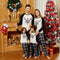 Pijama Navideño Familiar Estampado Reno - Conjunto de Manga Larga