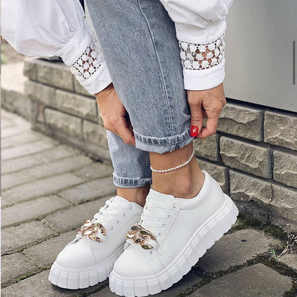 Tenis Bajos Casuales de Suela Plana