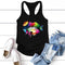 Blusa Tirantes Mariposas y Labios Multicolores para Mujer