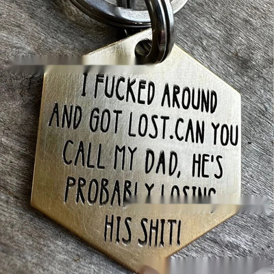Placa de Identificación para Perro en Acero Inoxidable con Diseño Divertido - Image 11