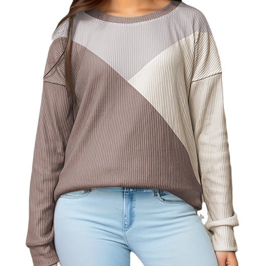 Camiseta Suelta Estampada Tricolor para Mujer - Casual y Cómoda - Image 4