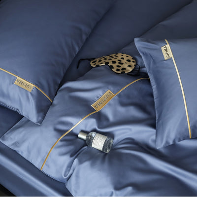 Juego de Sábanas Bordado de 4 Piezas - Comodidad y Estilo Simple - Image 2