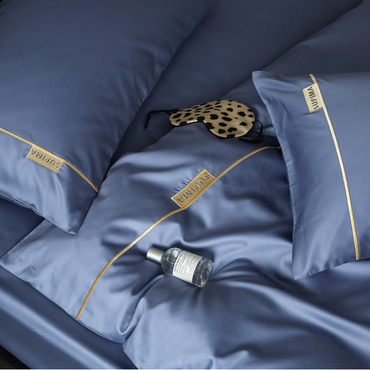 Juego de Sábanas Bordado de 4 Piezas - Comodidad y Estilo Simple - Image 2