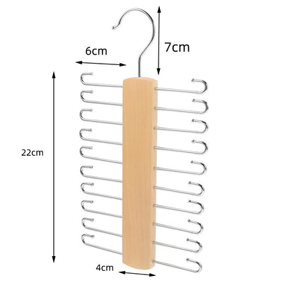Perchas de Madera Maciza Antideslizantes para Ropa Interior - Image 7