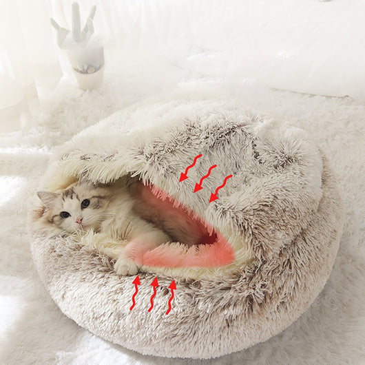 Cama Cueva Acogedora para Gatos y Perros - Diseño Tipo Donut Térmico - Image 10