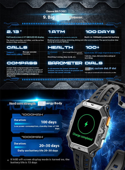 Reloj Inteligente X1PRO con Monitor Cardíaco y Llamadas por Bluetooth - Image 11