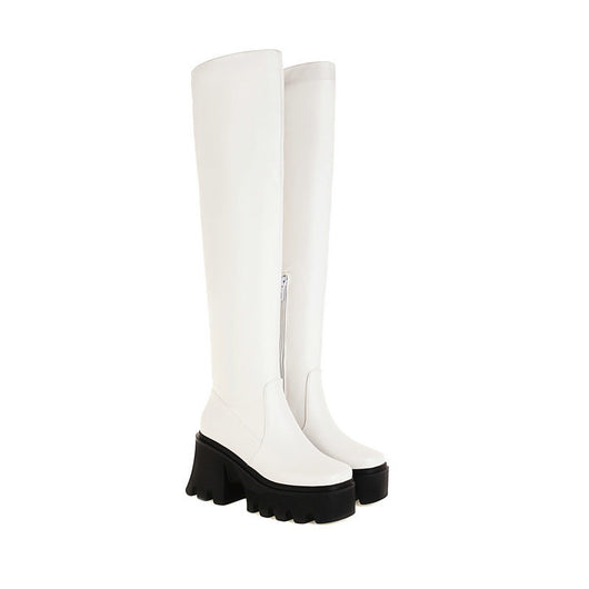 Botas Altas de Caballero con Tacón Grueso - Colección Otoño Invierno - Image 5