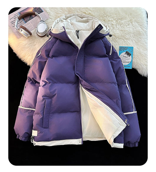 Abrigo Acolchado Holgado con Capucha - Algodón Casual para Hombre - Image 27