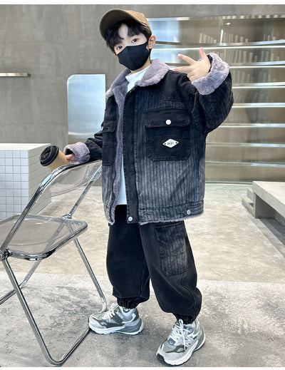 Conjunto de Abrigo Grueso para Niños - Otoño e Invierno - Image 9