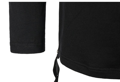 Camiseta Manga Larga Personalizada Cuello Redondo Otoño Oscuro para Hombre - Image 7