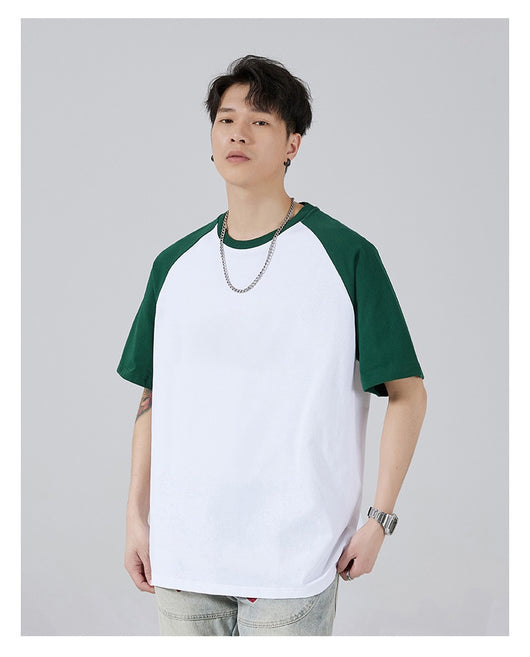 Camiseta Holgada de Algodón con Manga Raglán para Hombre - Image 20