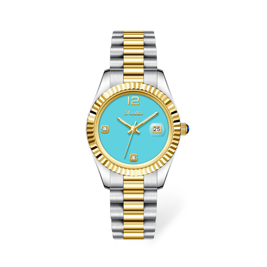 Reloj de Acero Inoxidable para Mujer con Cristal Brillante - Image 6
