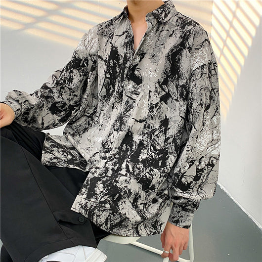 Camisa Casual Estampada de Temperamento para Hombre - Image 23