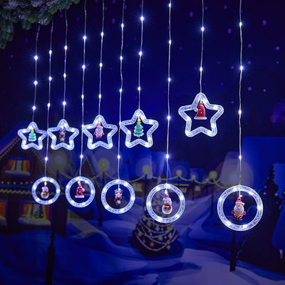 Cadena de Luces Navideñas para Cortinas - Image 21