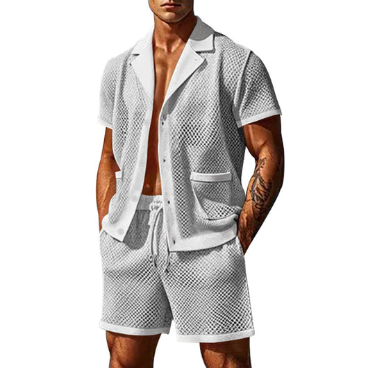 Traje Casual Transpirable de Malla Fresca - Image 11