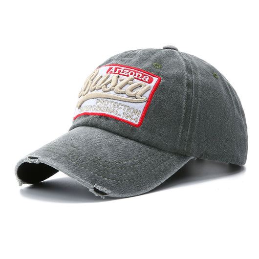 Gorra de Béisbol Lavada con Parches de Letras - Image 10