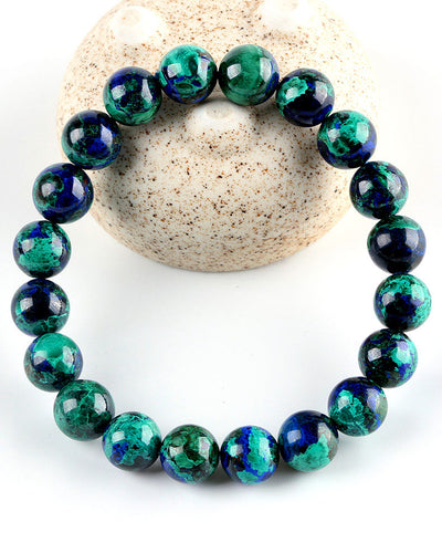 Pulsera de Cuentas Azurita Fénix Turquesa Natural - Image 8