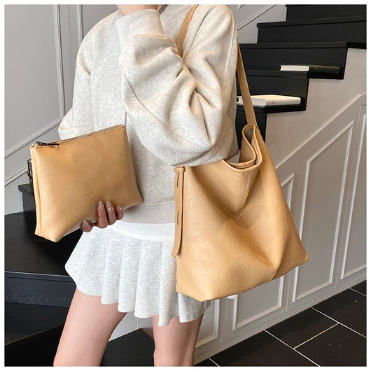 Bolso Tote de Hombro Leisure con Gran Capacidad y Textura - Image 31