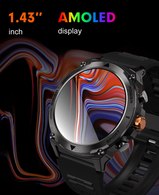 Reloj Deportivo Inteligente T53 con Llamadas Bluetooth, Pantalla AMOLED 1.43" y Monitoreo de Salud - Image 12