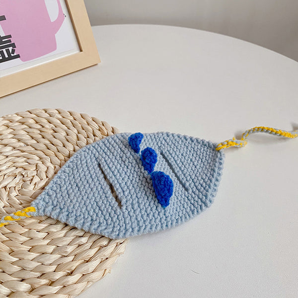 Gorro Tejido Dinosaurio para Gatos y Mascotas Pequeñas
