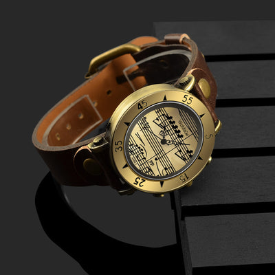Reloj de Moda con Símbolo Musical - Diseño Novedoso para Hombre - Image 25