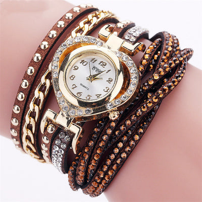 Reloj Pulsera Dama Redondo con Diamantes Love Dial - Image 17