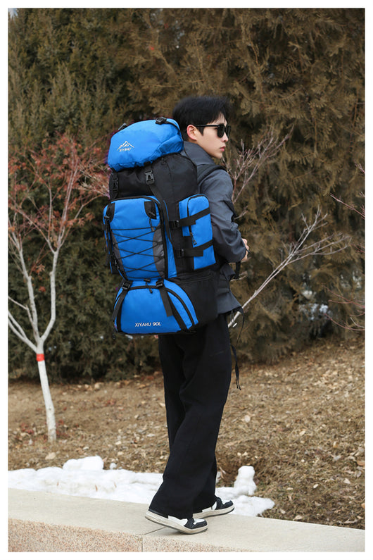 Mochila de Senderismo 90L XIYAHU - Resistente al Agua para Trekking y Camping - Image 30
