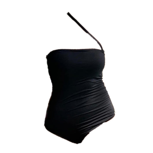 Traje de Baño Enterizo sin Mangas para Mujer - Color Sólido Elegante - Image 7