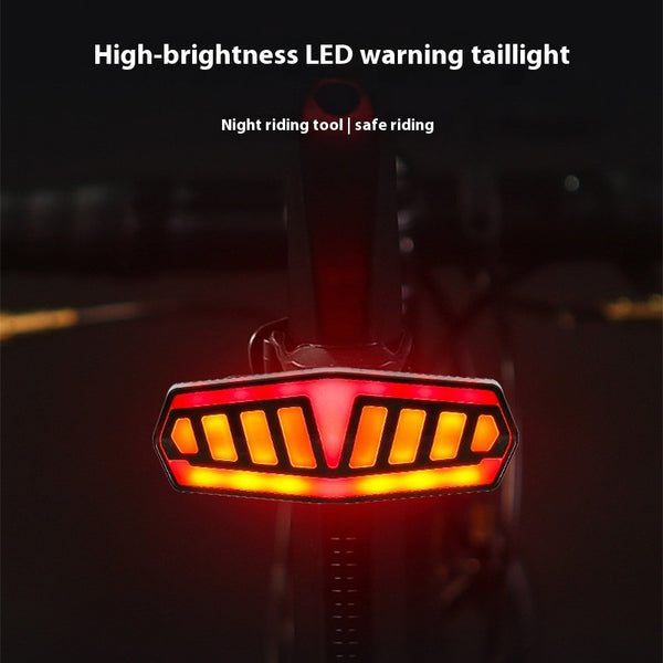Luz Trasera de Seguridad con Control Remoto Recargable e Indicador de Frenado