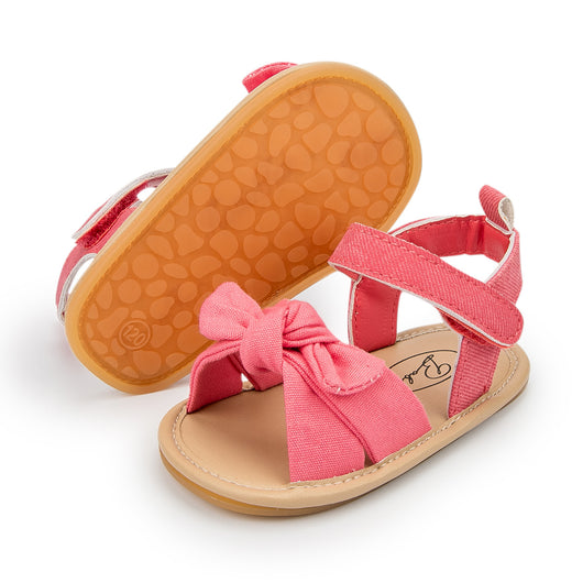 Sandalias de Verano para Bebé con Moño y Suela de Goma - Image 5