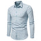 Camisa de Algodón con Doble Solapa para Hombre