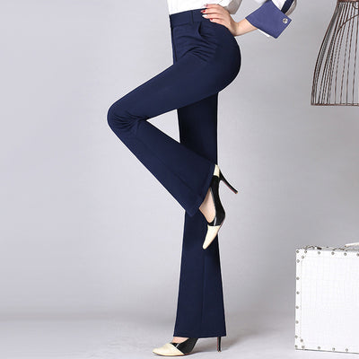 Pantalones Rectos Acampanados para Mujer Ejecutiva - Corte Alargado y Estilizante - Image 3