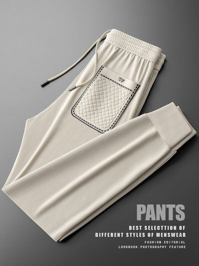 Pantalones Deportivos Casual de Lujo con Bordado de Marca y Tobillo Ajustable - Image 7