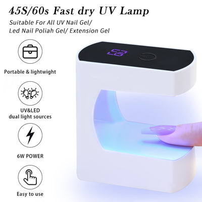 Lámpara LED Mini USB Q8 para Uñas de Gel