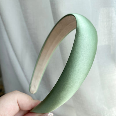 Diadema Retro de Satén con Esponja - Accesorio para Cabello Francés de Ancho Generoso - Image 69