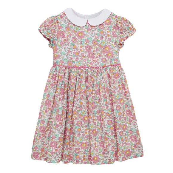 Vestido Infantil Princess Ins de Algodón con Manga Corta